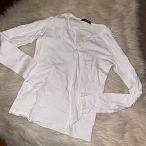 Brandy Melville white button shirt